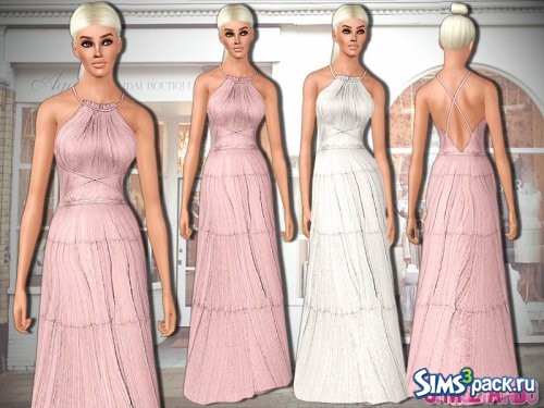 Длинное дизайнерское платье от sims2fanbg