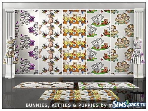 Текстуры Bunnies, Kitties & Puppies от marcorse
