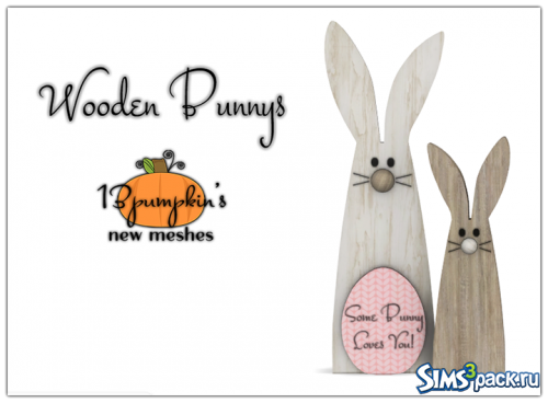 Декор Wooden Bunnys
