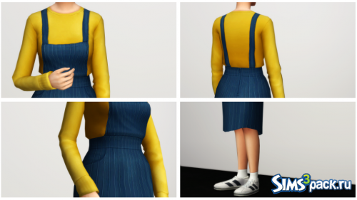 Комплект Overall Skirts / T-Shirt