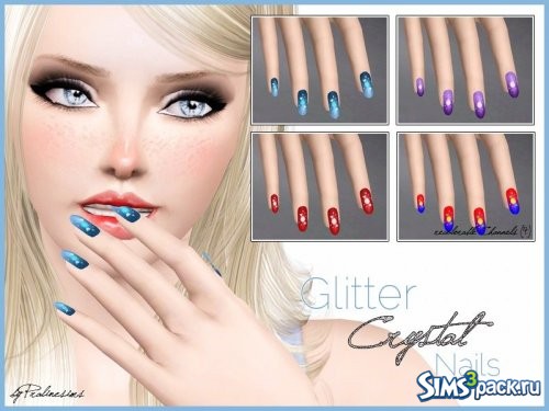 Ногти Glitter Crystal 
