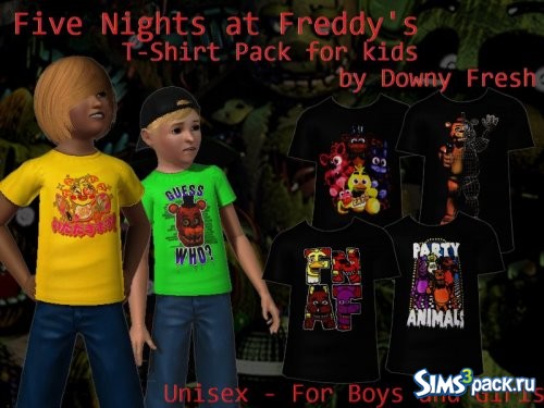 Футболки Five Nights At Freddy 02 от Downy Fresh