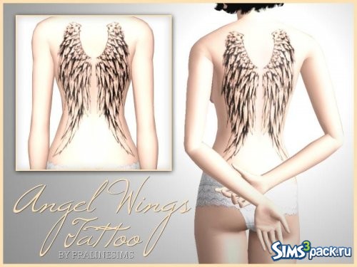 Татуировка Angel Wings от Pralinesims