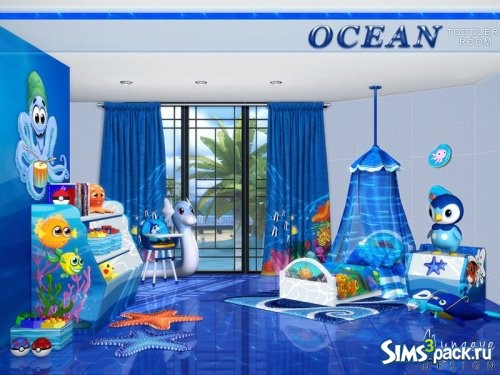 Спальня Ocean для малышей от NynaeveDesign