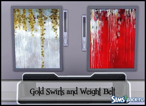 Картины Gold Swirls and Weight Belt