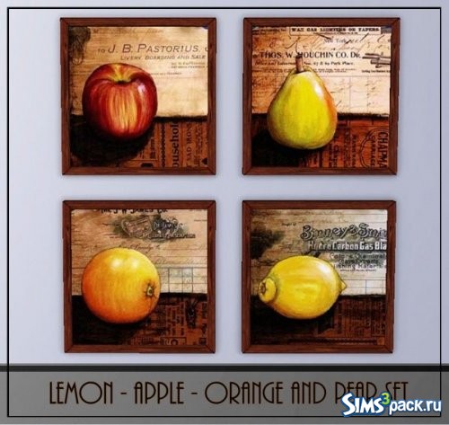 Сет Lemon, Apple, Orange, and Pear от lillka