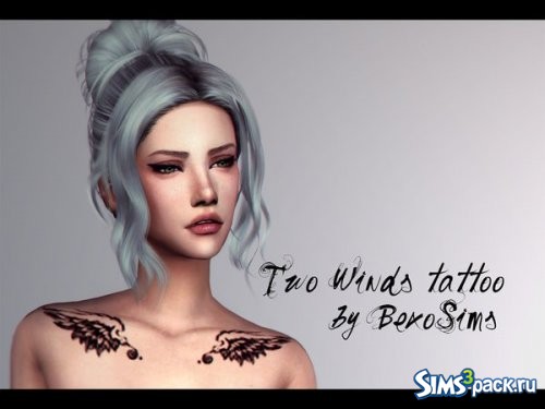 Татуировка Two Wings от BexoSims