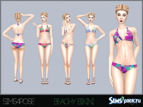 Бикини Beachy от Sims4Pose
