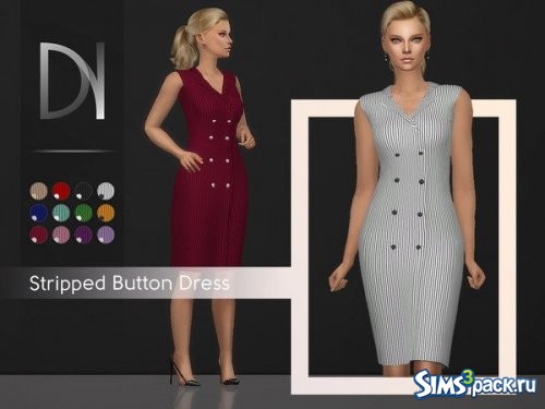 Платье Stripped Button от DarkNighTt