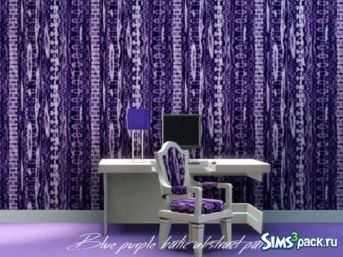 Текстура Blue purple batik abstract от TrudieOpp