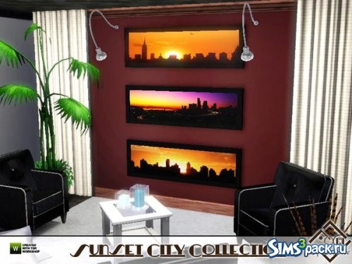 Картины Sunset City от Devirose