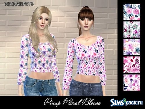 Блуза Pinup Floral от neinahpets