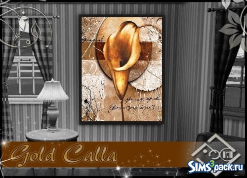 Картина Gold Calla от Devirose