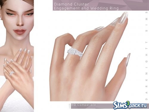 Обручальное кольцо Diamond Cluster от DarkNighTt