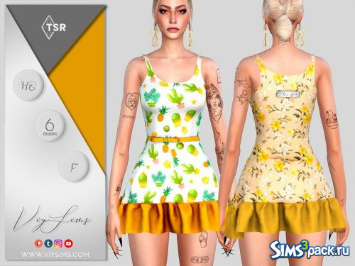 Короткое платье #03 от Viy Sims
