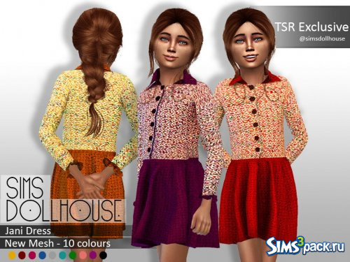 Платье Jani от Sims Dollhouse