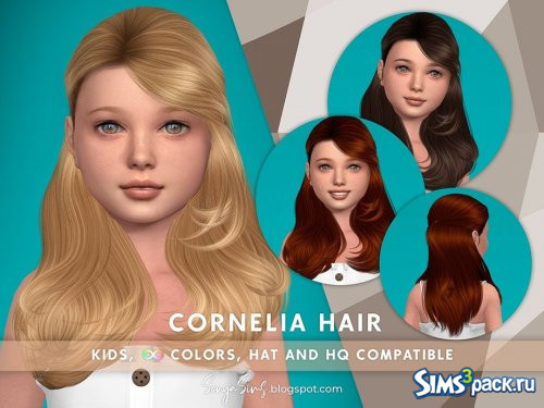 Детская прическа Cornelia от SonyaSimsCC