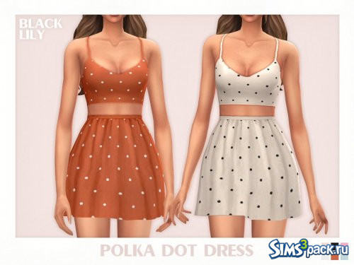 Платье Polka Dot от Black Lily