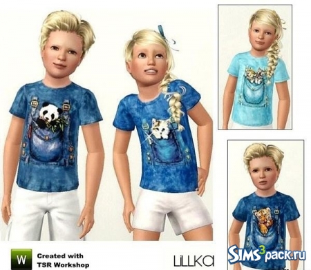 Детские футболки "I love animals" от lillka