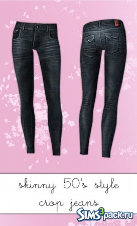 Женские джинсы в стиле 50-х годов