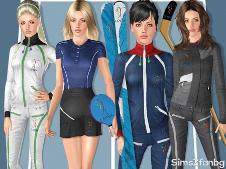 Женская спортивная одежда от sims2fanbg