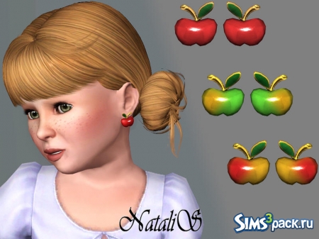 Сережки в форме яблок by Natali OS