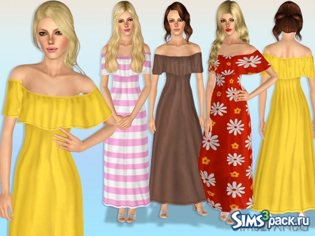 Длинные платья от sims2fanbg