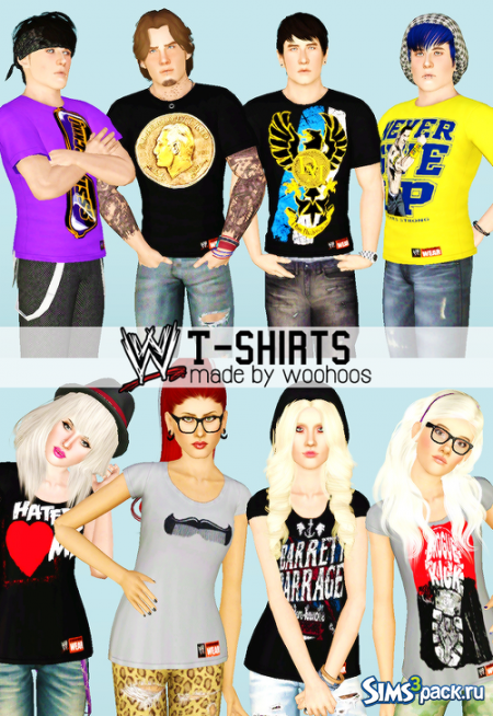 WWE футболки для обоих полов от Woohoos
