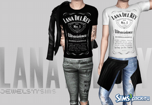 Мужские футболки Lana del Rey и Jack Daniels от Jewelsnsims