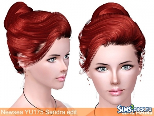 Ретекстура причёски Newsea YU175 Sandra от Sims Hairs