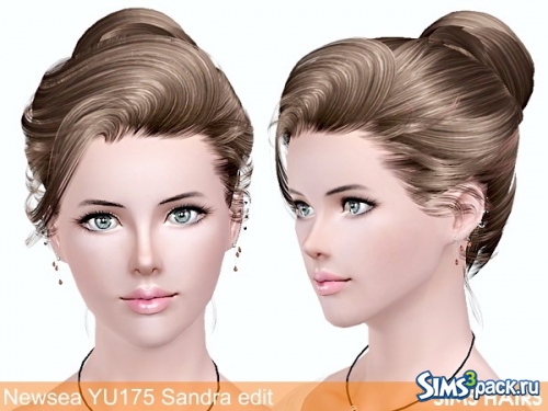 Ретекстура причёски Newsea YU175 Sandra от Sims Hairs