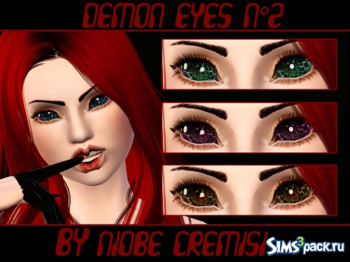 Линзы глаза демона от niobe cremisi