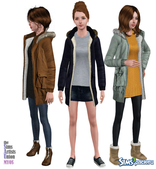 Женская куртка парка от The Sims Artist Union