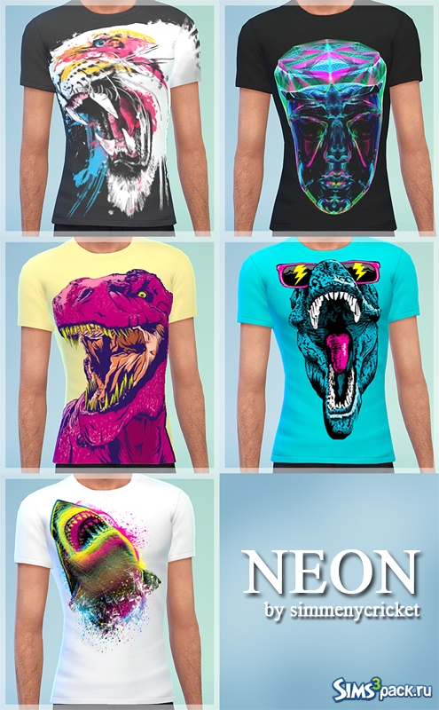 Мужские футболки Neon от Simmenycricket