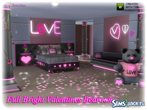 Спальня Full bright valentines от jomsims