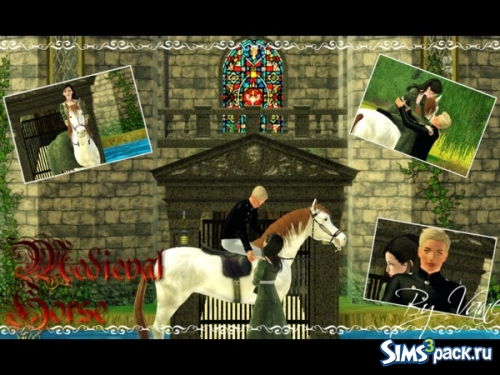 Набор поз Medieval Horse от SimsFansCreations