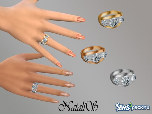 Кольцо (right) with diamonds YA-FE от NataliS