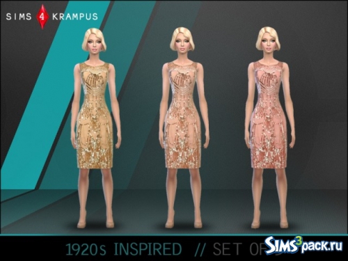 Женское платье 1920s Inspired от Sims4krampus
