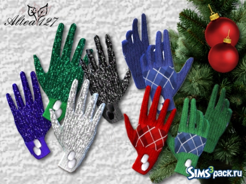 Женские рождественские перчатки от altea127