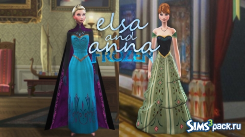 Платья Anna and Elsa coronation от plumbots09