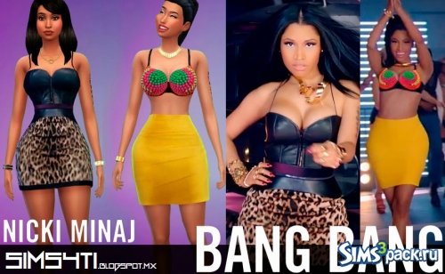 Костюм Nicki Minaj BANG BANG от Sims4ti
