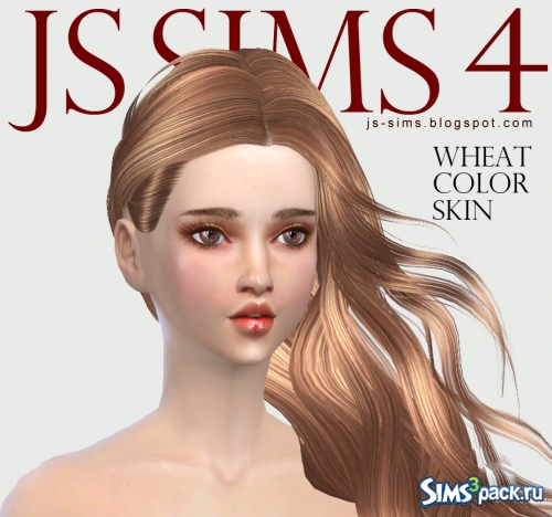 Скин Wheat Color (F) от JS Sims 4