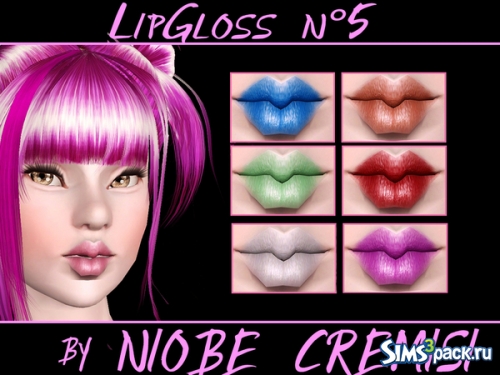 Блеск LipGloss №5 от niobe cremisi