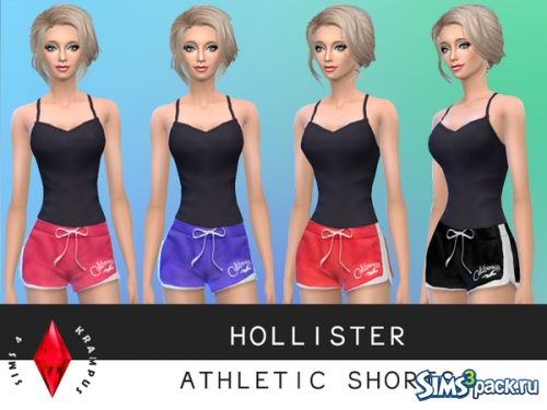 Шорты "Set of 4 Hollister Shorts" от SIms4Krampus
