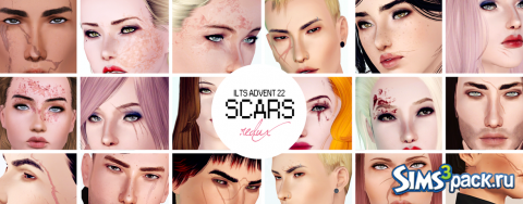 Царапины, шрамы, пятна "Scars Redux" от I like The Sims