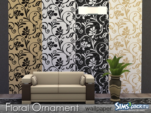 Обои "Floral Ornament Wallpaper" от Rirann