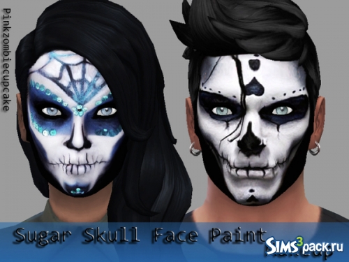 Маска "Sugar Skull Face Paint Makeup" от Pinkzombiecupcakes