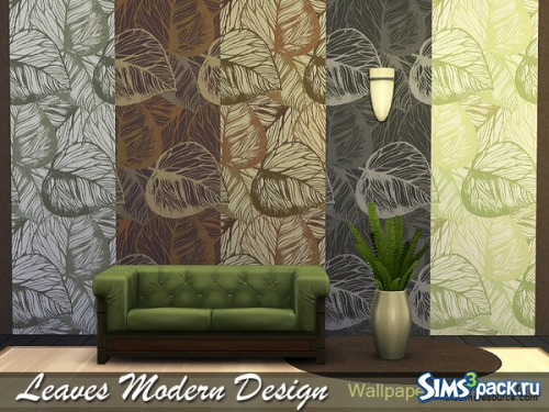 Обои "Leaves Modern Design Wallpaper" от Rirann