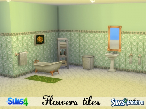 Обои "Flowers tiles" от kardofe