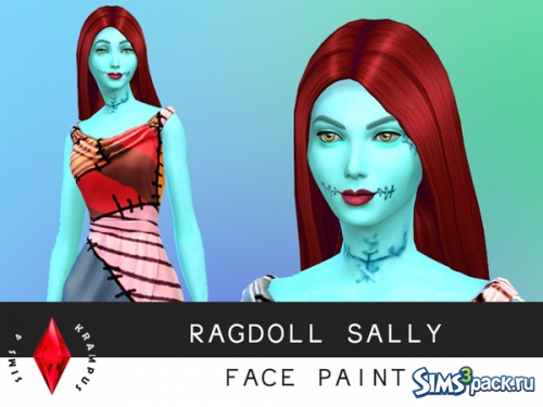 Скин "Ragdoll Sally Face Paint" от SIms4Krampus